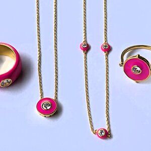 Lucienne Pink Statement Ring